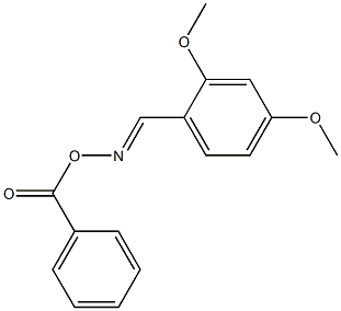 2,4-Dimethoxybenzaldehyde O-benzoyl oxime Struktur