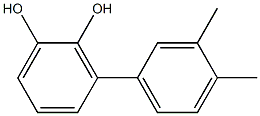 3-(3,4-Dimethylphenyl)benzene-1,2-diol Struktur