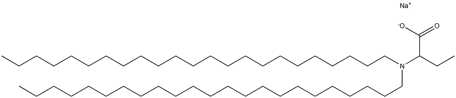 2-(Ditricosylamino)butyric acid sodium salt Struktur