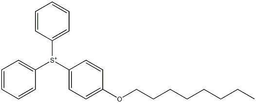 [4-(Octyloxy)phenyl]diphenylsulfonium Struktur