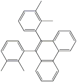 9,10-Bis(2-methyl-3-methylphenyl)phenanthrene Struktur