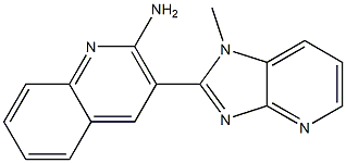 3-(1-Methyl-1H-imidazo[4,5-b]pyridin-2-yl)quinolin-2-amine Struktur