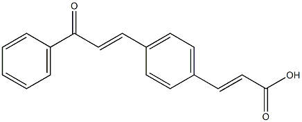 3-[4-[(E)-3-(Phenyl)-3-oxo-1-propenyl]phenyl]propenoic acid Struktur