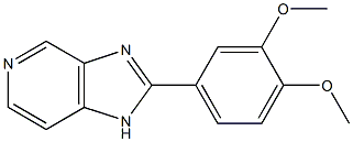 2-(3,4-Dimethoxyphenyl)-1H-imidazo[4,5-c]pyridine Struktur