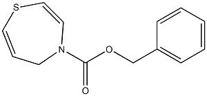 4,5-Dihydro-1,4-thiazepine-4-carboxylic acid benzyl ester Struktur