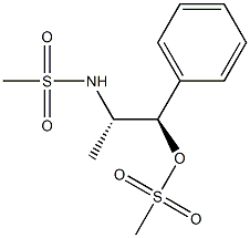 Methanesulfonic acid [(1R,2S)-2-[(methylsulfonyl)amino]-1-phenylpropyl] ester Struktur