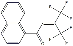 1-(1-Naphtyl)-4,4,4-trifluoro-3-trifluoromethyl-2-buten-1-one Struktur