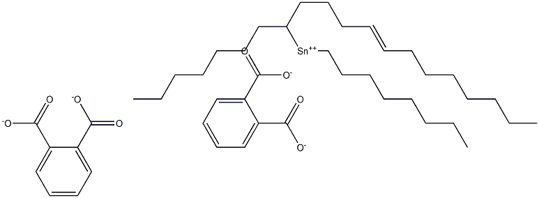 Bis[phthalic acid 1-(4-dodecenyl)]dioctyltin(IV) salt Struktur