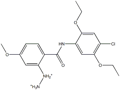 4-Methoxy-2',5'-diethoxy-4'-chloro-2-diazoniobenzanilide Struktur