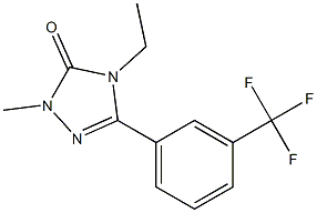 4-Ethyl-2-methyl-5-(3-trifluoromethylphenyl)-2H-1,2,4-triazol-3(4H)-one Struktur