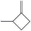 1-Methyl-2-methylenecyclobutane Struktur