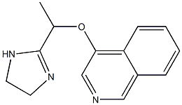 2-[1-(Isoquinolin-4-yloxy)ethyl]-2-imidazoline Struktur