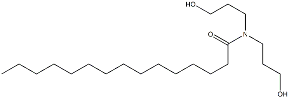 N,N-Bis(3-hydroxypropyl)pentadecanamide Struktur