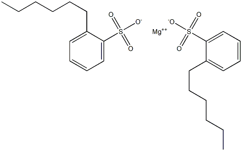 Bis(2-hexylbenzenesulfonic acid)magnesium salt Struktur