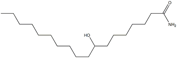 8-Hydroxyoctadecanamide Struktur