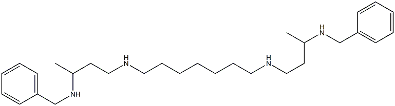 N,N'-Bis(3-benzylaminobutyl)-1,7-heptanediamine Struktur