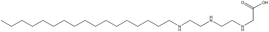 N-[2-[2-(Heptadecylamino)ethylamino]ethyl]glycine Struktur