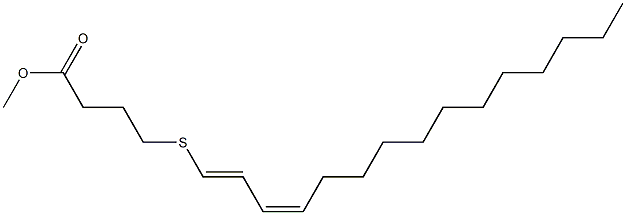 4-[[(1E,3Z)-1,3-Pentadecadienyl]thio]butyric acid methyl ester Struktur