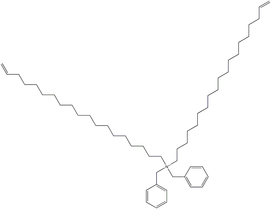 Di(18-nonadecenyl)dibenzylaminium Struktur