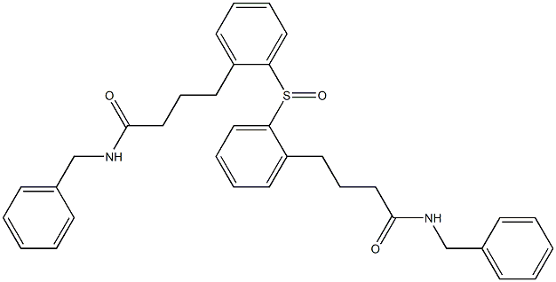 (4-Benzylamino-4-oxobutyl)phenyl sulfoxide Struktur