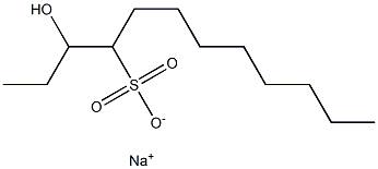 3-Hydroxydodecane-4-sulfonic acid sodium salt Struktur