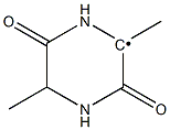 2,5-Dimethyl-3,6-dioxopiperazine-2-ylradical Struktur