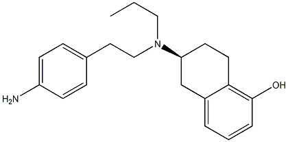 (S)-6-[N-[2-(4-Aminophenyl)ethyl]-N-propylamino]-5,6,7,8-tetrahydronaphthalen-1-ol Struktur