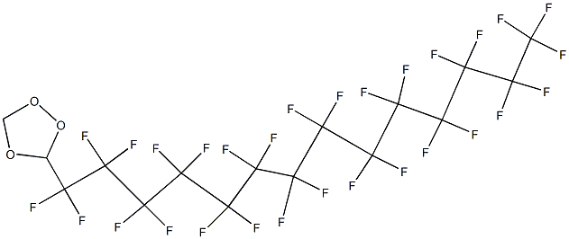 3-(Nonacosafluorotetradecyl)-1,2,4-trioxolane Struktur