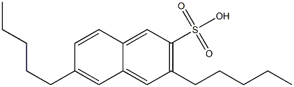 3,6-Dipentyl-2-naphthalenesulfonic acid Struktur