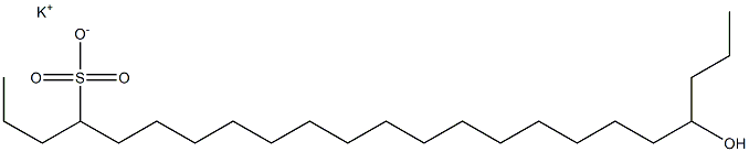 20-Hydroxytricosane-4-sulfonic acid potassium salt Struktur