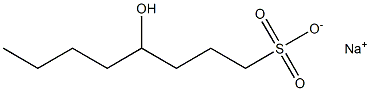 4-Hydroxyoctane-1-sulfonic acid sodium salt Struktur