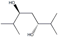 (3R,5S)-2,6-Dimethylheptane-3,5-diol Struktur