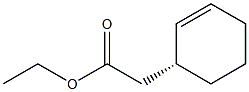 2-[(R)-2-Cyclohexenyl]acetic acid ethyl ester Struktur