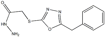 2-[(5-Benzyl-1,3,4-oxadiazol-2-yl)thio]acetohydrazide Struktur