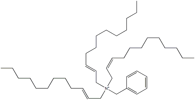 Tri(2-dodecenyl)benzylaminium Struktur