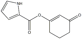 1H-Pyrrole-2-carboxylic acid 3-oxocyclohexa-1-enyl ester Struktur