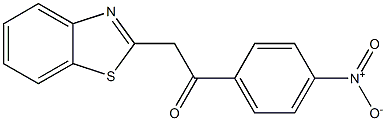 1-(4-Nitrophenyl)-2-(benzothiazol-2-yl)ethan-1-one Struktur