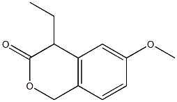 4-Ethyl-6-methoxyisochroman-3-one Struktur