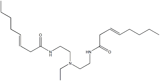 N,N'-[Ethyliminobis(2,1-ethanediyl)]bis(3-octenamide) Struktur