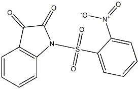 1-[(2-Nitrophenyl)sulfonyl]-1H-indole-2,3-dione Struktur