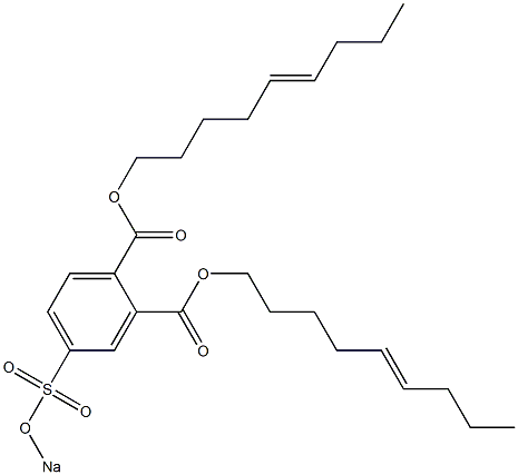 4-(Sodiosulfo)phthalic acid di(5-nonenyl) ester Struktur