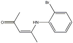 4-(2-Bromophenylamino)3-penten-2-one Struktur