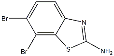 2-Amino-6,7-dibromobenzothiazole Struktur