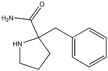 2-Benzylpyrrolidine-2-carboxamide Struktur