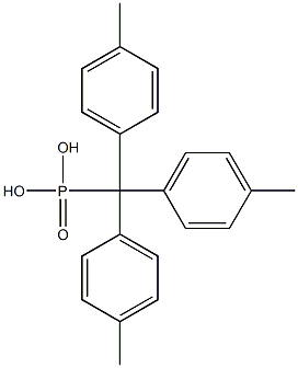 4,4',4''-Trimethyltritylphosphonic acid Struktur