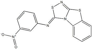 3-(3-Nitrophenyl)imino[1,2,4]thiadiazolo[3,4-b]benzothiazole Struktur