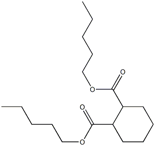 1,2-Cyclohexanedicarboxylic acid dipentyl ester Struktur