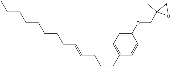 4-(4-Tridecenyl)phenyl 2-methylglycidyl ether Struktur