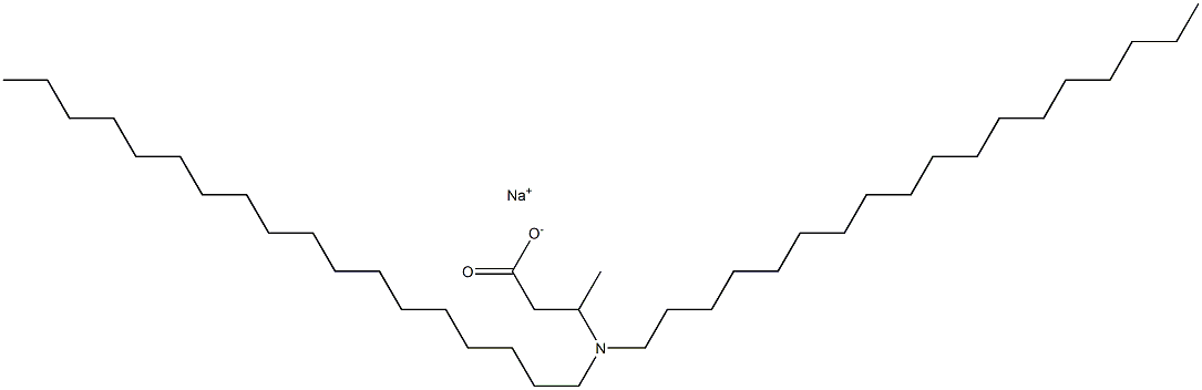 3-(Dioctadecylamino)butyric acid sodium salt Struktur