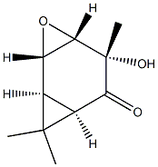 (1S,2S,4S,5S,7R)-5-Hydroxy-5,8,8-trimethyl-3-oxatricyclo[5.1.0.02,4]octane-6-one Struktur